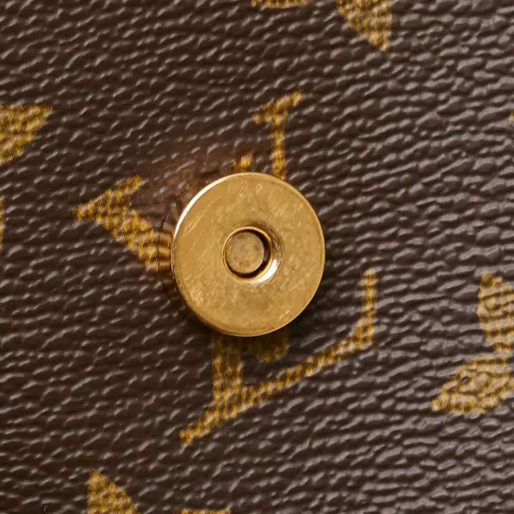 LOUIS VUITTON Brown Monogram Leather Shoulder Bag